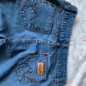 Bootcut wrangler denim jeans
